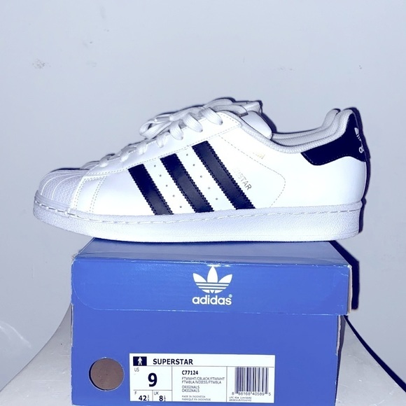 Adidas SuperStar Classic Shell Toe Low Top Sneakers ๐ Initials HM & ML US 9โ - Picture 2 of 6